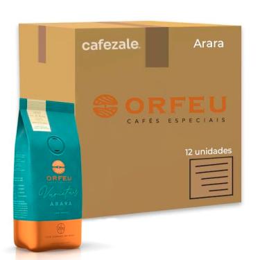 Imagem de Café em Grãos Premium Orfeu Arara Kit 12 Pacotes de 250g