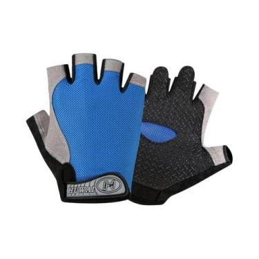 Imagem de Luvas Unissex Respiráveis Antiderrapantes De Meio Dedo Para Fitness, C