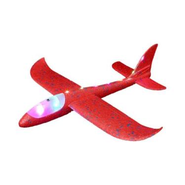 Imagem de Brinquedo De Avião Planador LED Para Lançamento Manual, DIY, Brilho No