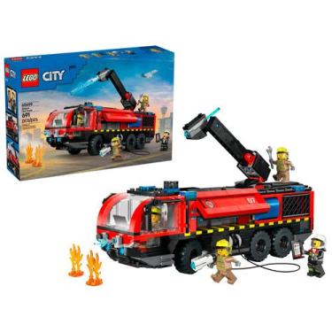 Imagem de LEGO City Caminhão de Bombeiros e Aeroporto