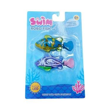Imagem de Brinquedo Interativo Para Gatos LED, Robô Nadador, Peixe Eletrônico, P