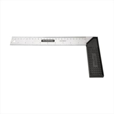 Imagem de Esquadro 25 cm Tramontina em Aço Temperado com Cabo Injetado