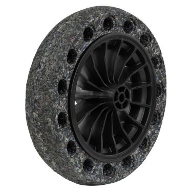 Imagem de Pneu Maciço Tramontina Borracha Macia Roda Plástica 8 Para Carrinho Mão Tramontina