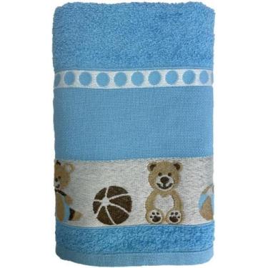 Imagem de Toalha De Banho Infantil ul Urso Ponto Cruz Faap 70X110Cm - Dugu
