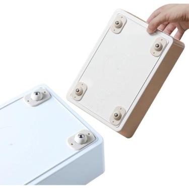 Imagem de 4 Base Polia Universal Adapta-se a diversos móveis Giro De 360 Até 8kg