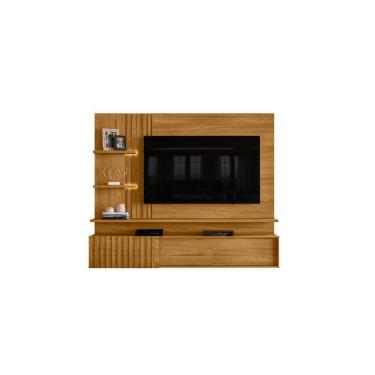 Imagem de Painel para TV Atena 2,00m com Bancada Suspensa Cumaru Liberty Móveis