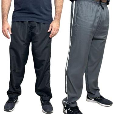 Imagem de Kit 2 Calças Masculinas de Tactel  Conforto e Estilo em Dobro - Fix, P