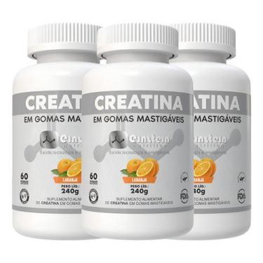 Imagem de Creatina Gomas sabor Laranja c/60 Einstein Nutrition kit c/3