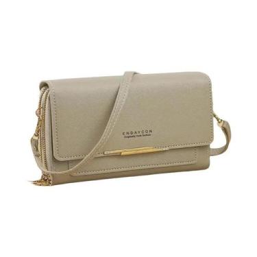 Imagem de Carteira De Ombro Multifuncional Coreana Feminina, Clutch De Comprimen