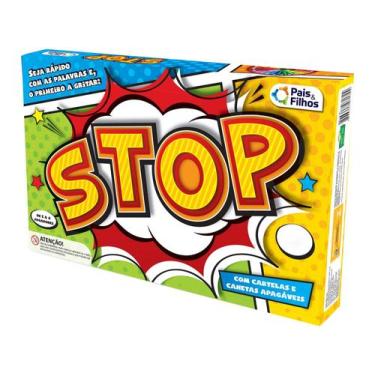 Imagem de Brinquedo Jogo Stop Educativo Diversão Família Filhos Amigos Pedagogia
