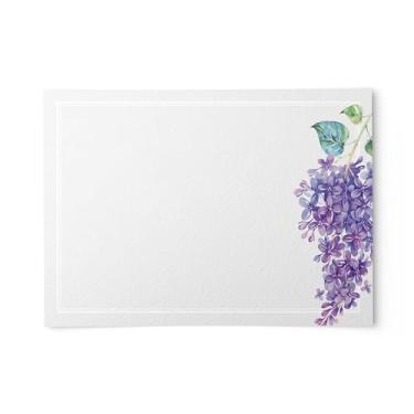Imagem de Cartões Floral Lilás, Cartolina Grossa Pesada A6, 10 x 15 cm, Coleção de Presente, Conjunto de 48