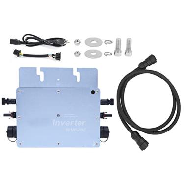 Imagem de Controlador de inversor solar,WVC?600W Grid Tie Micro inversor ¨¤ prova d'¨¢gua ao ar livre inteligente MPPT onda senoidal pura ¨¤ prova d'¨¢gua Identifica??o autom¨¢tica(220V), Microinversor Inverso