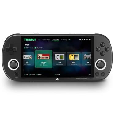 Imagem de TRIMUI Smart Pro Handheld Game Console, Mini Player Compatível Com Mais De 20 Formatos Jogos E Tela Alta Definição Ips 5", Console Videogame Portátil (Preto 128G)