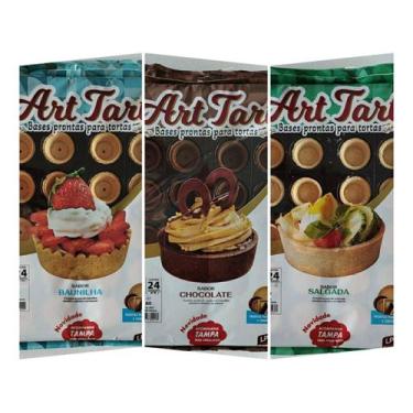 Imagem de Base Torta Art Tart 24 Doce + 24 SaLG + 24 Chocolat 4 Cm