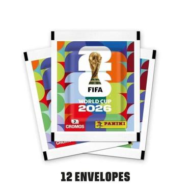 Imagem de Blister com 12 Envelopes Pacote de Figurinhas Copa do Mundo FIFA 2026 EUA Pré-Venda-Unissex