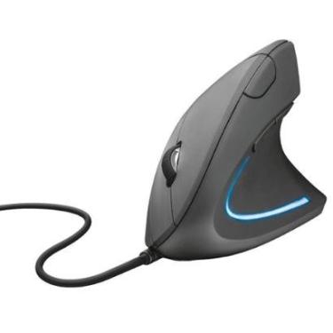 Imagem de Mouse Trust Vertical Ergonômico Verto, LED Azul, 6 Botões - 22885-Unissex