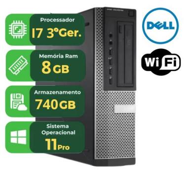 Imagem de Computador DELL OptiPlex 7010 i7  8GB RAM  SSD 240GB HD 500GB  Windows