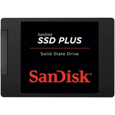 Imagem de SSD SanDisk Plus, 500GB, Sata III, Leitura: 545MBs e Gravação: 505MBs,