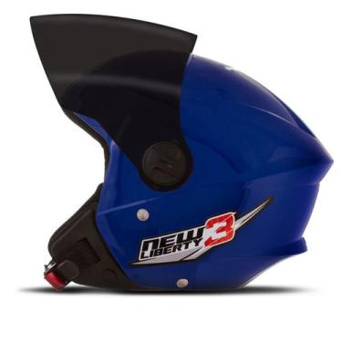 Imagem de Capacete New Liberty 3 Three Viseira Fumê Moto Aberto Pro Tork Seguran