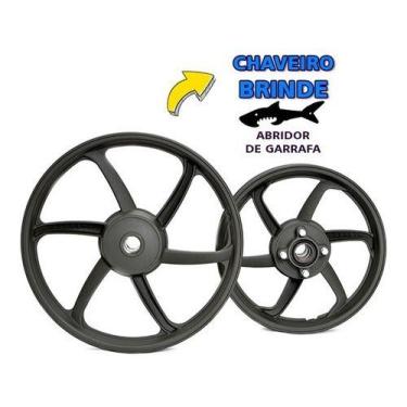 Imagem de Par Rodas De Liga Leve Pop 100cc (2018) Tambor Fabreck +b.c