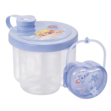 Imagem de Kit 2 Dosador Porta Leite Em Pó E Porta Chupeta Higiênico - - Injetemp