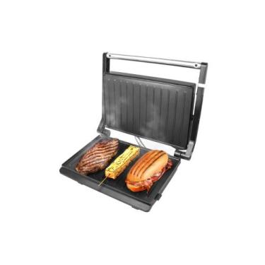 Imagem de Sanduicheira Grill Kian Panini Preto Inox 1200w 220v, Preto, Inox, 220