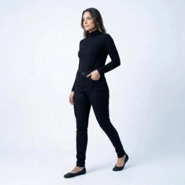 Imagem de Calça Skinny Preta Ouzzare | Conforto e Estilo Todo Dia ZZ80072-Feminino