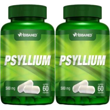 Imagem de Kit 2X Psyllium 500mg 60 Cápsulas - Herbamed