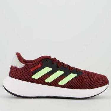 Imagem de Tênis Adidas Response Runner Bordô e Verde-Unissex