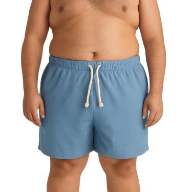 Imagem de Bermuda Masculina em Linho com Elástico e Cordão Casual Confortável-Masculino