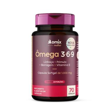 Imagem de Ômega 3-6-9 - Mulher - 70 Cápsulas - Omix-Unissex