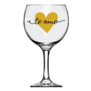 Imagem de Taça para Gin Royal Dourada Taça para Gin Celebre o Amor - ALLMIX