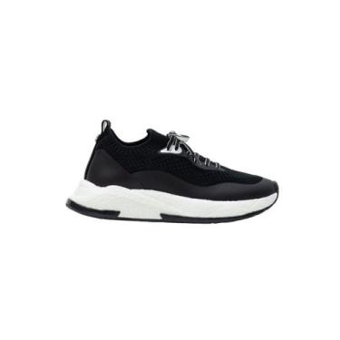 Imagem de Tênis Feminino Petite Jolie Puff Sneaker Knit Preto - PJ7130, 37, Pret