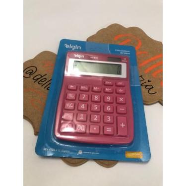 Imagem de CALCULADORA DE MESA ELGIN MV4127 - Cores, Rosa