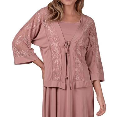 Imagem de Kimono Amamentação Maví AM-KM624 Com Renda, Callas, M