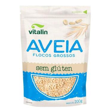 Imagem de Aveia Integral em Flocos Vitalin Sem Glúten 200g