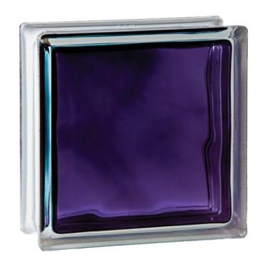 Imagem de Tijolo Bloco De Vidro Colors 19x19x8 Un Tradestar, Roxo