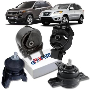 Imagem de Kit 04 Coxim Motor Cambio Santa Fe 3.5 V6 4WD 2010 2011 2012 - GPEXPER