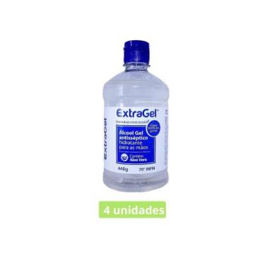 Imagem de Álcool Gel 70º Antisséptico Frasco com 440 gramas - PREÇO UNITÁRIO R7,