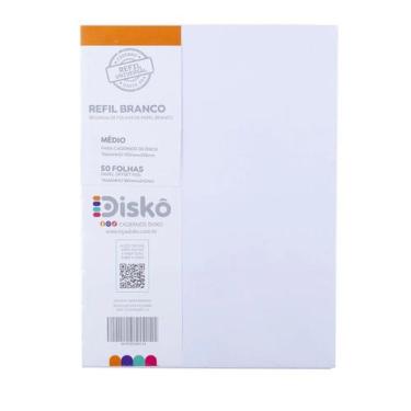 Imagem de Refil Sem Pauta Liso 50 Fls Brancas 90g Disko M