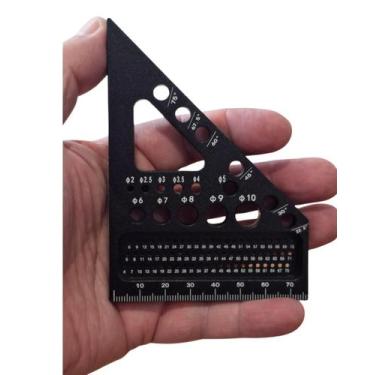 Imagem de Esquadro Multifuncional de Precisão em Alumínio 6 em 1 - Pen Tech