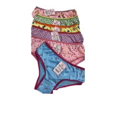 Imagem de Calcinha Infantil Bordada - Kit com 3 Unidades - N/I