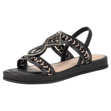 Imagem de Sandália Feminina Dakota Y7971  Beleza e Praticidade, Preto, 40