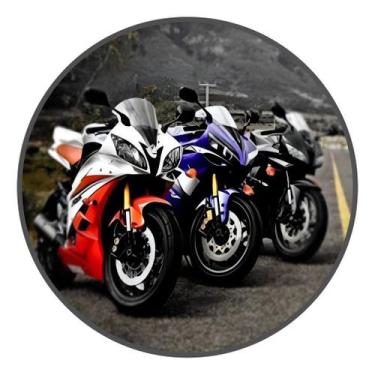 Imagem de Capa Mini Painel Moto Motocross Bike 50x50cm Redondo Veste Fácil - Use