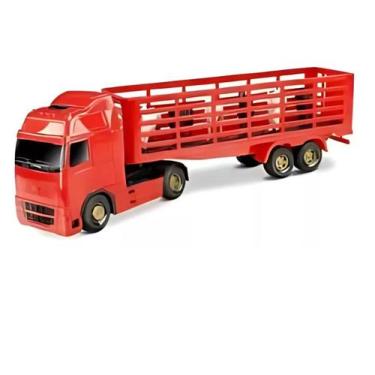Imagem de Caminhão Carreta Voyager Boiadeiro 40 Cm Roma Brinquedos - Ref. 1350, 