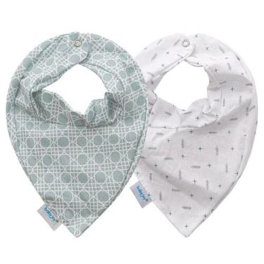 Imagem de Babador Bandana Baby Joy Clássicos Azul - 2 Unidades - INCOMFRAL