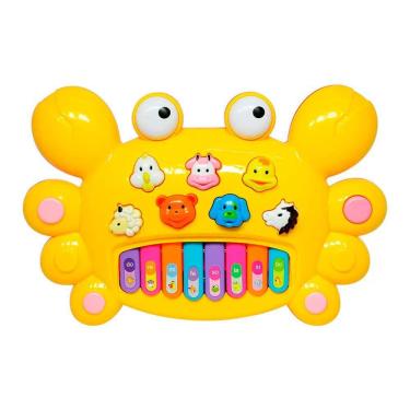 Imagem de Teclado Musical Infantil - Siri - Amarelo - DM Toys