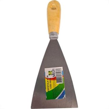 Imagem de Espatula Melfi Aco Cabo Madeira 8Cm - 10214 - Kit C/12 Pecas