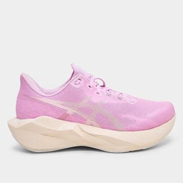 Imagem de Tênis Asics Novablast 6 Feminino, Azul, Roxo, 35