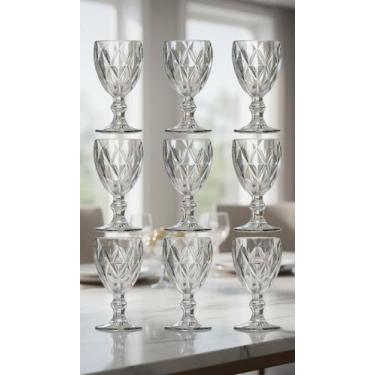 Imagem de Kit 6 Taças de Vidro Diamante Transparente 340ml - Congratulations Sto